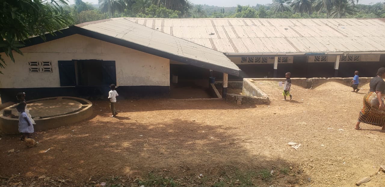 The Jovan Public School compound with students at play